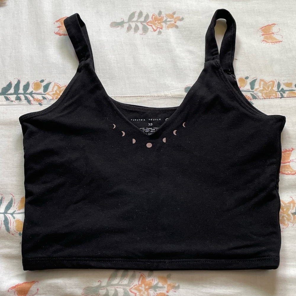 Trendy Black Moon Phase Bralette